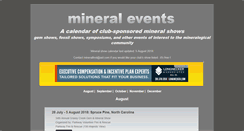 Desktop Screenshot of mineralevents.com