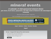 Tablet Screenshot of mineralevents.com